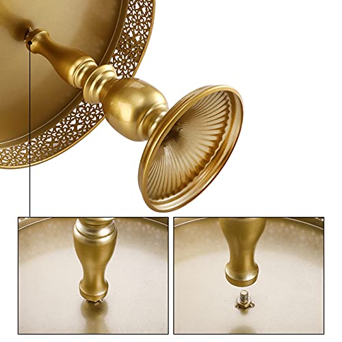Peohud P-CAKESTAND-GHIGH-3S 10 Pieces Gold Cake Stand, Metal Round Cupcake Tower thumb #3