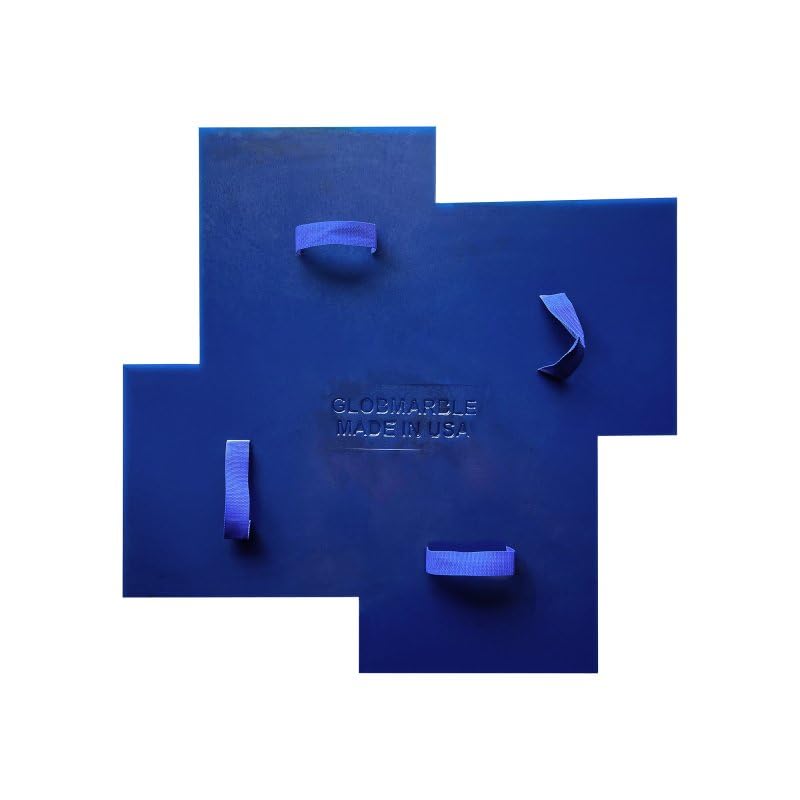 GlobMarble Grand Ashlar Concrete Stamp Mats Slate Stone Texture Imprint Stamp Mats SM 3400 (Blue)