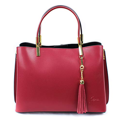Pamo LYNETTE Handtasche â€“ Damen | Designer Ledertasche | Top Griff börse Cover
