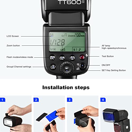 Godox Thinklite Tt600S Gn60 Built-In 2.4G Wireless X System Flash Speedlite Compatible For Sony Multi Interface Mi Shoe Cameras #TOP6