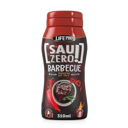 Sauzero Zero Calories Spicy Barbecue 310ml | Salsa Baja en calorias y sin Azúcares Añadidos | Aderezo para acompañar tus recetas y platos