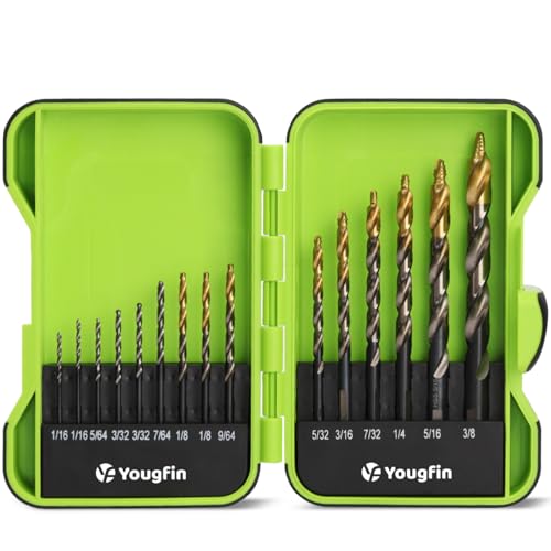 YOUGFIN Stepped Point Drill Bit Set