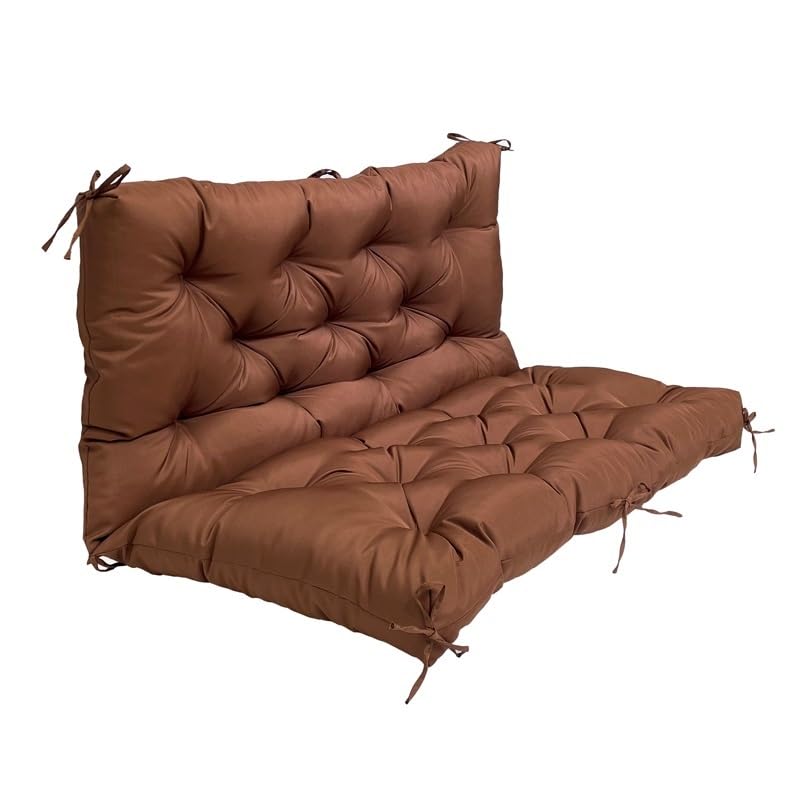 Coussin balancelle pour soulager le dos avec grand dossier confortable pour banc de jardin