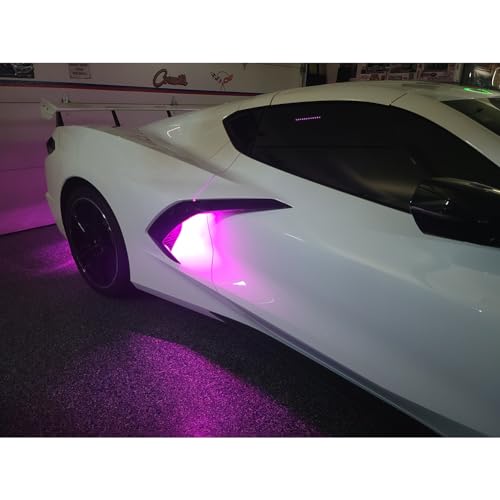 C8 Convertible - Side Cove LED Lighting Kit - RGB Exterior Lighting Kit for 2020-2025 Corvette (Keyfob)