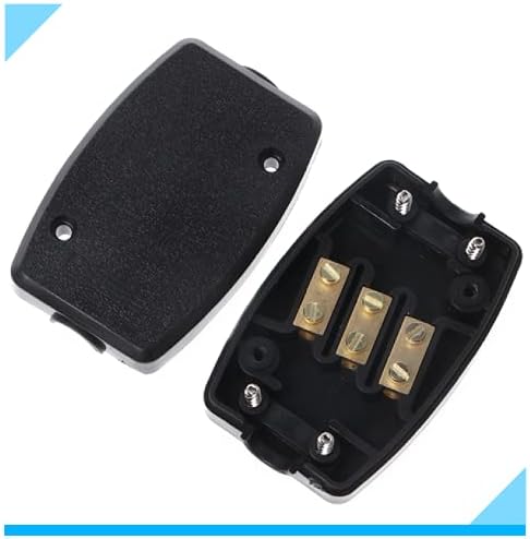 2 Pack 3 Terminal Electrical Junction Box,Cable Connector 13A InLine Junction Box 3 Terminal Join Flex Cable Wire Mains Electrical Joiner