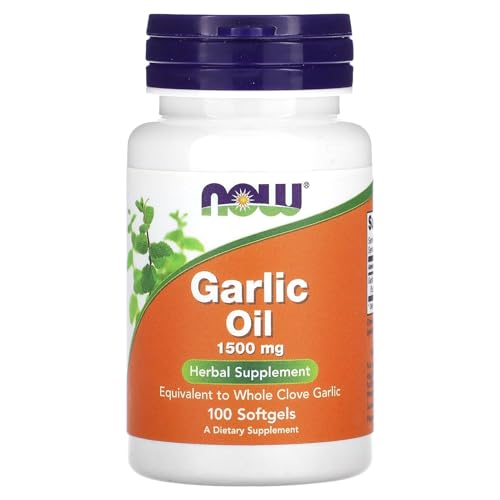Óleo de Alho, Now Foods, 1,500 mg, 100 Softgels, Importado