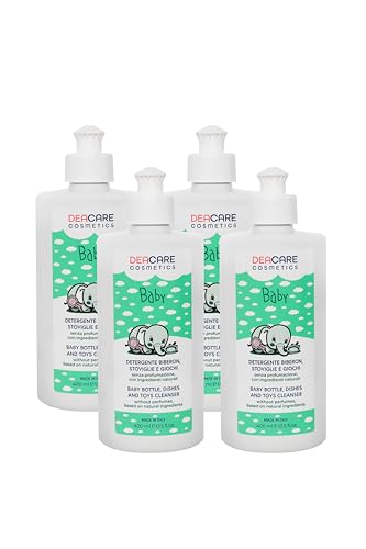 DEACARE BABY KIT DI 4 FLACONI DI DETERGENTE BIBERON, STOVIGLIE E GIOCHI DA 400ML L'UNO.