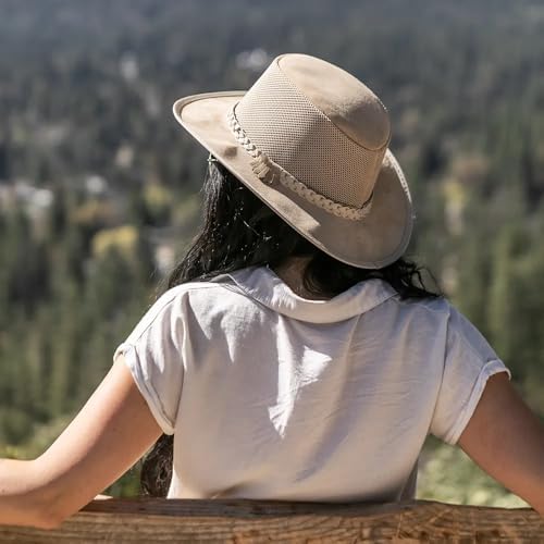 Gorra American Hat Makers Breeze Leather & Mesh Sun Hat miniatura 3