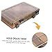 LIOOBO Portable Double-Sided Fishing Lure Storage Case Handheld Lure Storage Case Waterproof Plastic Fishing Box for Anglers and Outdoor Use
