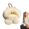 Teksome Couchette de mollet, anneaux de touche de mollet moelleux | Mignon Doll Rex Rabbit Furry Plush Key Rings,Bag Charm Ornement de la main pour les filles #5