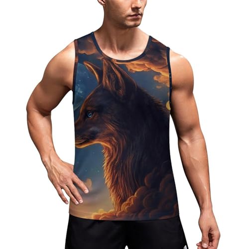 Supdreamc Men Boys Crew Neck Sleeveless Undershirt Workwear for Fitness Training