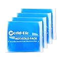 Gel Soft Flexible Ice Packs for Injuries, Reusable Cold Pack, Hot Cold Compress for Joint&Muscle Pain, Surgery Recovery, Inflammation, Swelling, Face, Head, Wrist, Ankle&Foot Injury, 4 Pack-5.1"x6.3"