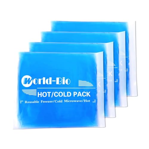 Gel Soft Flexible Ice Packs for Injuries, Reusable Cold Pack, Hot Cold Compress for Joint&Muscle...