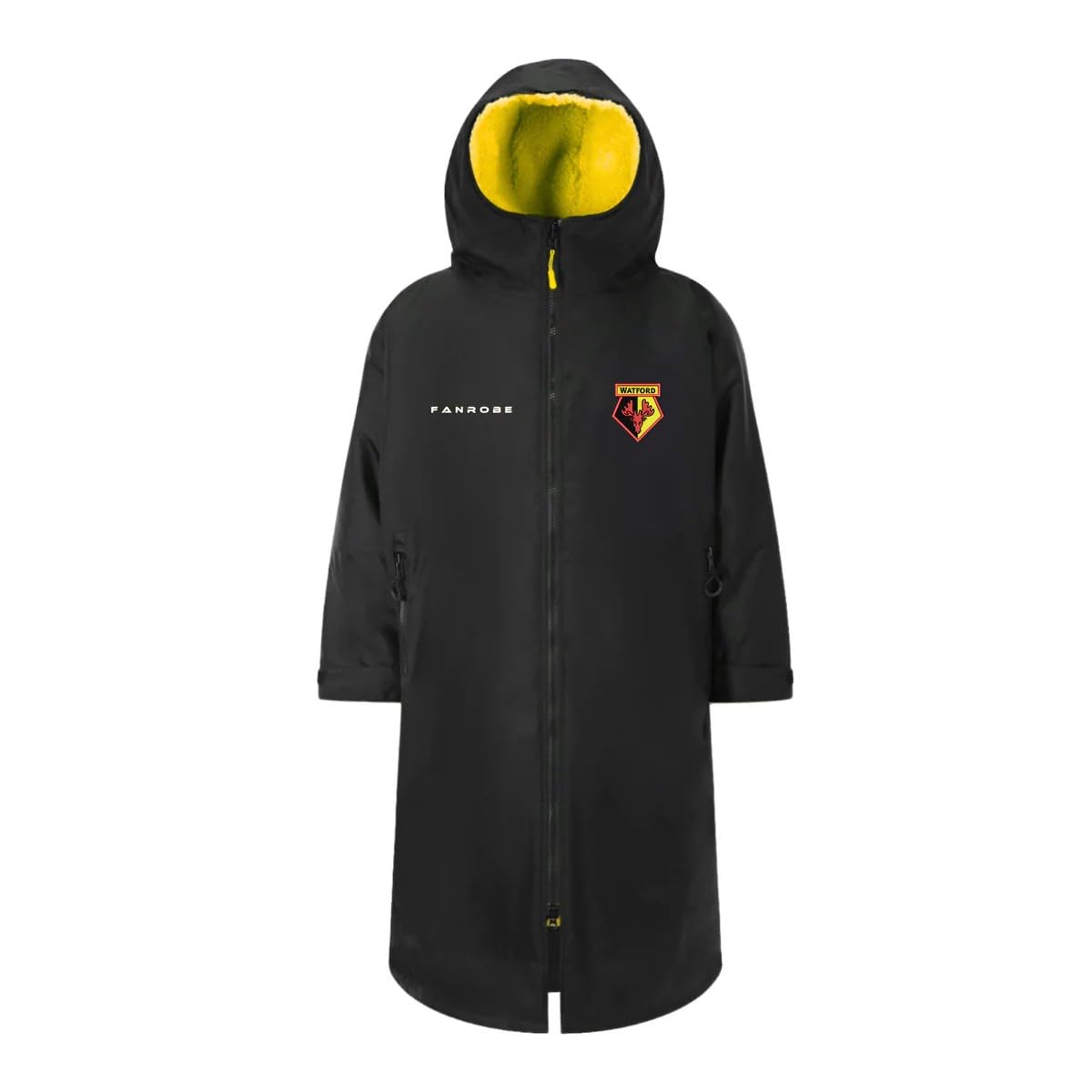 Fanrobe Watford FC Football Club Official Licensed Junior Outdoor Spectator Robe Coat (UK, Age, 10 Years, 13 Years, Regular)