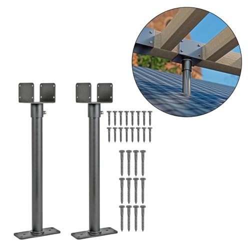 Pergola élévateur de toit support rotatif horizontal kit robuste en acier - 3