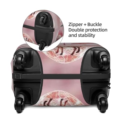 Red Christmas Ball Print Suitcase Cover Luggage Protector Washable Elastic Fashionable Travel Gear Cover4