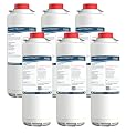 LADYTEAPOT 51300C Filter Replacement Compatible With Elkay 51300C EWF3000, ezH20 Bottle Filling Stations (No Chip - 6 Pack)