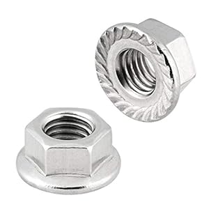 Meinschraubenversand.de Flanschmuttern 10 Stück DIN 6923