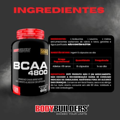BCAA 4800 120 Cáps – Bodybuilders