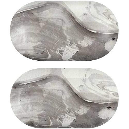 Skinit Decal Audio Skin Compatible with Samsung Galaxy Buds+ - Officially Licensed Originally Designed Marbleized Grey Design