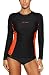 ALove Womens Rash Guard Shirts Long Sleeve UV Swim Shirt Rashguard Top Black Medium