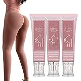 BootyBooty Shea Butter Massage Cream, Hip Lift Up Cream Butt Enhancement Cream, Hip Massage, Ass Bigger Enlargement Hip Lifting, Bigger Buttock Firm Massage Cream for Women (3pcs)