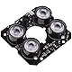 CENPEK 850 nm Infrarot-LED-Array-Platine, IR-Beleuchtung mit IR-Reichweite bis zu 30 m, für alle Arten von Kamera-Modulen, Leistung DC 12 V