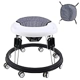 GYBest Baby Walker with Wheels, Foldable Multifunctional Universal Wheeled Baby Toddler Walker with