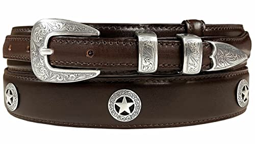 Image of Belts.com Western Buckle Belt Oil Tanned Genuine Leather Ranger Belt 1-3 /8 inch(35mm) Taper to 3 /4 inch(19mm) Wide-Multiple choices