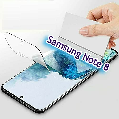 Gorilla Schutzfolie für Samsung Galaxy Note 8 [2 Stück] 3D Nano-Tech, Klar Folie, 100prozent Fingerabdrucksensor, Bildschirmschutz, TPU