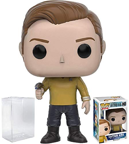 Funko POP TV: Star Trek Beyond - Captain Kirk Duty Uniform Vinyl Figure (Bundled with Pop Box Protector CASE)