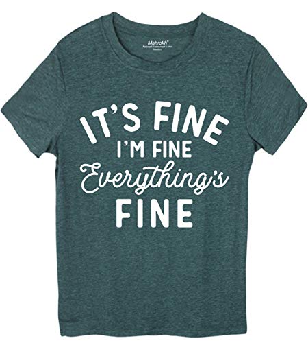 Mahrokh-Its-Fine-Im-Fine-Everything-is-Fine-Shirt-Womens-Short-Sleeve-Funny-Casual-Graphic-Tops