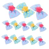 Toyvian 20stücke Hundeschleifen Haargummis mit Fliege-Design für Kleine Hunde Haarschmuck für Haustiere Pflegezubehör für Welpen Elastische Gummibänder für Haustierfrisuren