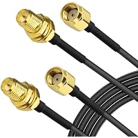 Superbat Cable Alargador Antena WiFi RPSMA 3m Cable Extensión