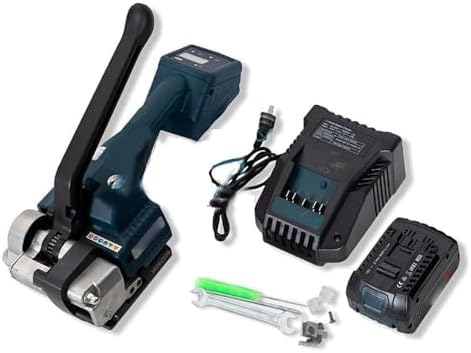 Machine de cerclage électrique portable avec batterie de 2000 mAh, lot de 400 pièces pour un emballage sécurisé PP/PET dans la logistique et l'expédition