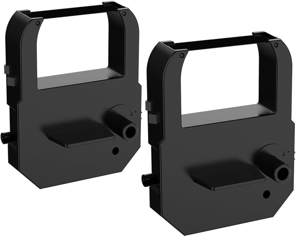 Compatible ES700 Time Clock Ribbon Replacement for Lathem 100E, 900E, 1000E, 1500E, 1600E, 5000EP, 7000E, 7500E, LT5000, VIS6011 and Acroprint ES700, ES900, 39-0121-000 Black (6 Pack)