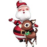 Dimensions : 94 cm amscan 3829601 – Awk P93 Ballon gonflable Père Noël et renne 94 cm