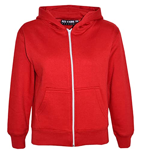 Sweat zippé rouge enfant facile à enfiler - Veste douce anti-courant d'air 2-3 ans