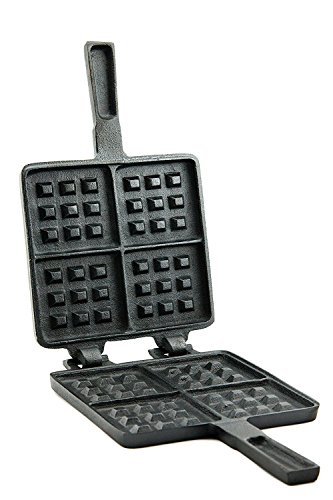 Useful Old Fashioned Cast Iron Stove Top Waffle Iron
