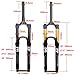 DHNCBGFZ MTB Air Suspension Fork 26/27.5/29in Travel 140mm 1-1/8