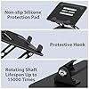 Nayka Adjustable Laptop Stand for Desk, Metal Foldable Laptop Riser, Portable Laptop Holder Desktop Book Stands, Ventilated Cooling Computer Notebook Stand Compatible with 10-15.6” Laptops #5
