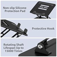 Gogoonike Adjustable Laptop Stand for Desk, Metal Laptop Riser Holder — image 6