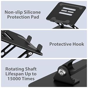 Gogoonike Adjustable Laptop Stand for Desk, Metal Laptop Riser Holder — photo 6 of 6