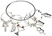 Prodyne W-6-M Pewter Stemware Charms, Martini Bar, Silver