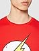 DC Comics - Camiseta de Flash con cuello redondo de manga corta...