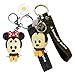 wopin 2 pcs Mickey Mouse Porte Clés Anime Cartoon Cordon Voiture Porte-clés Cartable Pendentif Sac Fille garçon Souvenir Cadeau Jouet Personnalisé Porte-Clés Enfants Clé Pendentif