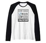 Idea de Regalo de jubilación Ingeniero de autopista Jubilado Camiseta Manga Raglan