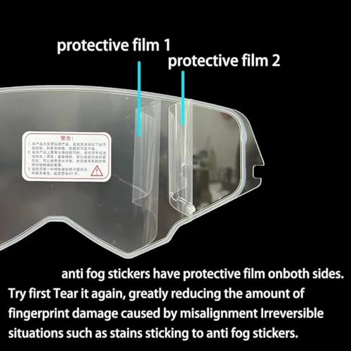 Patch antibuée transparent visière casque moto Schuberth C3 Pro E1 S2