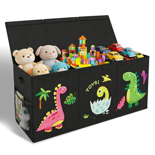 ZUSUZU Boîte de Rangement,130l Grand Coffre a Jouet...