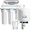 APEC Water Systems ROES-UV75-SS Top Tier Violet Sterilizer 75 GPD 6-Stage Ultra Safe Reverse Osmosis Drinking Water Filter System, Stainless Steel UV Housing
